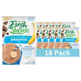 Concord Foods Chocolate Banana Smoothie Mix - Fruit Flavor with No Artificial Flavors, Colors, or Preservatives - Ideal for Fresh Fruit Smoothies - 1.3 oz Pouch for Healthy Smoothies Pack of 18