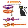 Thanksgiving Cat Collar Bow tie with Bell, Fall Holiday Turkey