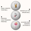 PLIGREAT Funny Expressions Golf Ball Marker 24 Pieces Creative Pattern