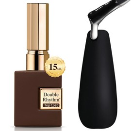 Double Rhythm- Capa superior de gel que no necesita limpieza, capa base, brillo iridiscente, esmalte de uñas 2 en 1, remojo para manicura             