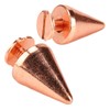 100 Sets Punk Cone Spikes Studs Electroplating Rose Gold Punk