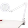 5X Magnifying Glass Led Ring Lamp, Foldable Clip-On Beauty Lamp,