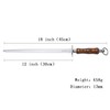 KINTIF Honing Steel 12 inch Sharpening Steel, Professional Knife Sharpener,