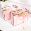 New Pink Gift Bag for Present, 3pcs Pink Present Bags