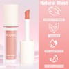 Matte Liquid Blush for Cheeks, High Pigment Buildable Cream Blush,