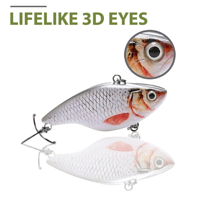 Floating Crankbait Lures Lifelike Artificial - Medium Roach Crankbait -