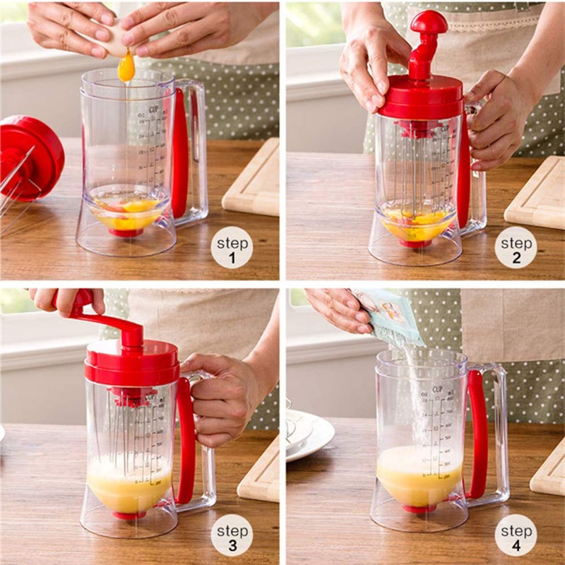 Acrodi Pancake & Cupcake Mixer Batter Dispenser Perfect Baking Tool