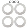 Zafina-UP 4-Pack Flush Valve Seal Kit Replacement for Standard 7301111-0070A