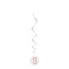 Unique 84928 Number Hanging Swirl Decorations-32 | Glittery Rosegold |