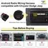 Aftermarket Radio Wiring Adapter Compatible with Chrysler 2001-2007/Dodge 2002-2007/Jeep 2003-2009,