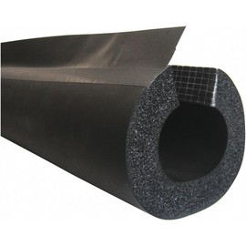 Pipe Insulation Self Seal Tube, 6 Feet Length, 7/8 Inch ID, 3/4 Inch Wall Thickness