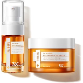 Set Intensivo con Retinol 3X, Crema Facial Antiedad + Sérum Reparador, Tipo de piel Piel Sensibl