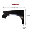 Front Fender Driver Side Fits for 1993-1998 Toyota T100 Duty