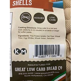 Great Low Carb Bread Company Pasta Shells
