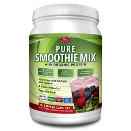 Olympian Labs Pure Smoothie Mix, Pea Protein Powder Plus Probiotics, Vitamins, Minerals, CLA, & Flax Seed.