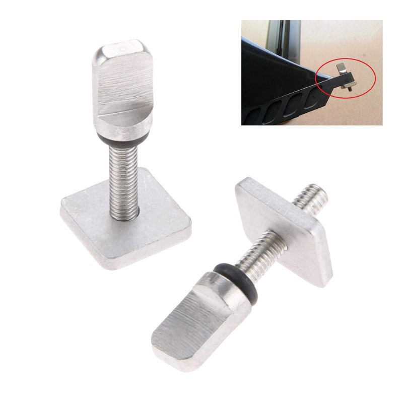 2pcs Stainless Steel Fin Screw Fin Screw Plate Set Nut