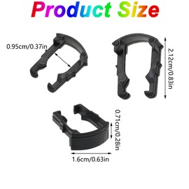 Fuel Line Retaining Clips, WADY 30pcs Fuel Line Retainer Clips Fuel Filter Tubing Retaining Clip Car Fuel Line Fixing Clips for 5/16 Inch 3/8 Inch Models Fuel Line Auto Accessories