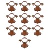 Mewutal 10pcs 1" Hanging Pipe Clamps Metal Pipe Supports Bell
