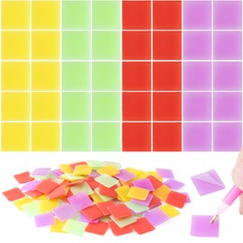 Mxxipp 60pcs Diamond Art Wax, 2x2cm Painting Refills Glue, Diamond Art Clay Embroidery Accessories for DIY 3D Diamond Art Painting- Red & Yellow & Green & Purple