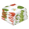 Naanle Red Strawberries Flower Kitchen Towels 1 Pack Dish Cloths