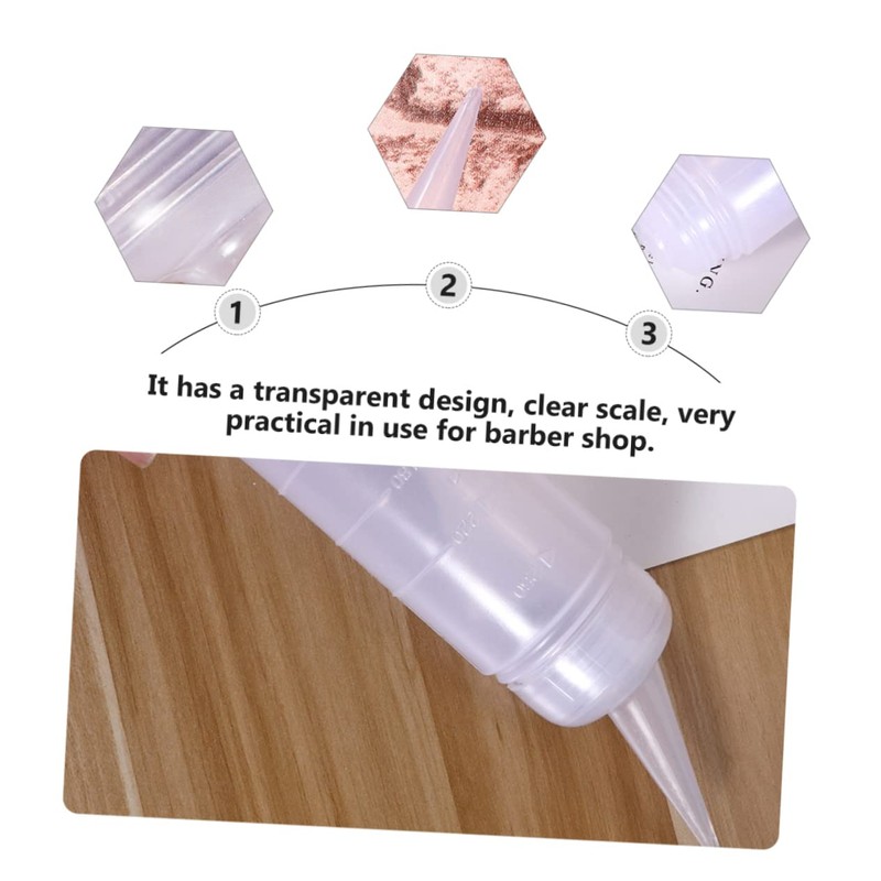GLEAVI 6pcs Hair Dry Cleaning Bottle Hair Oil Applicator Empty