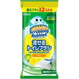 Scrubbing Bubbles Flushable Toilet Brush Citrus Replacement Set of 8