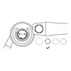 Bosch 1 x Pro Suction Hood (Diameter 115, 125 mm,