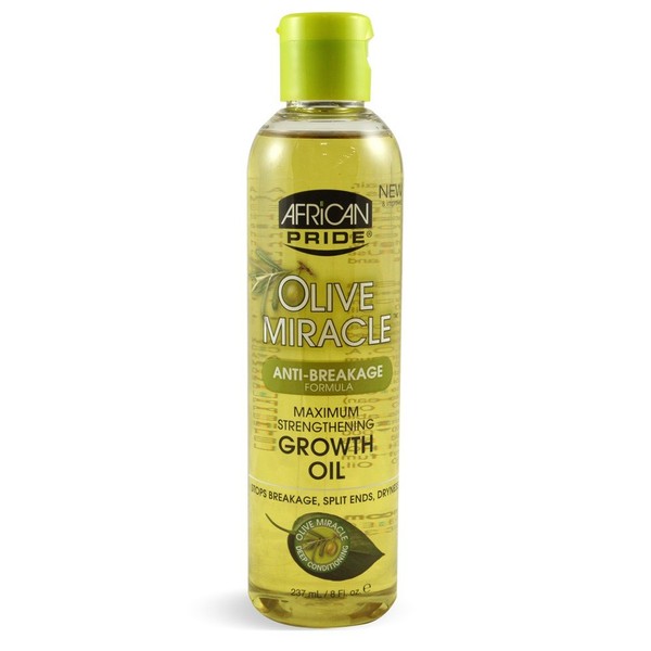 African Pride Olive Miracle Growth Oil, 8 Fluid Ounce