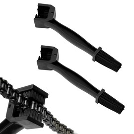 Sylvil 2 PCS Bike or Motorcycle Chain Washer, Motorcycle Chain Gear Scrubber Dirt Remover Washing Tool, Universal Mountain Bike Crankset Cleaning Brush, Motorcycle Accessories (Black)