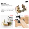 LIKERAINY Centre Support Bed Connector Bed Fitting Wooden Beam Suspension