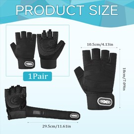 1 Pair Fitness Gloves, Training Gloves, Sports Cycling Gloves, Ventilated Weightlifting Gloves, Breathable, Anti-Slip Outdoor MTB Gloves for Cycling, Training, Fitness, Breathable