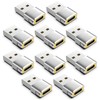 POHFP 10Pack USB to USBC Adapters, High-Speed Data Transfer, Grey
