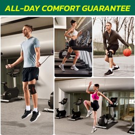 aoFIT Knee Brace (ONE Size:Medium) with Dual Side Stabilizers & Patella Gel Pad 4-way Adjustable Wraparound Straps for Arthritis Acl, Mcl Pain Support and Fast Recovery for Women & Men