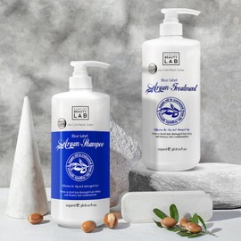 Parkjun Beauty Lab Blue Label Argan Large Capacity Shampoo + Treatment 1150ml Set / 박준뷰티랩 블루라벨 아르간 대용량 샴푸+트리트먼트 1150ml 세트