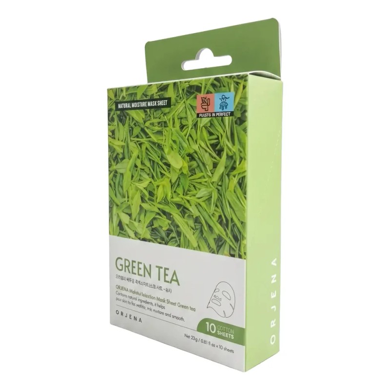 Mascarilla Facial Orjena Con Té Verde 10 Piezas