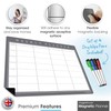 TMS A3 Magnetic Weekly Planner and Whiteboard, Fridge Memo Board