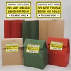 Do not Crush Bend or Fold Warning Sticker 2X3 inch
