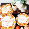 Decodinli Thanksgiving Paper Plates and Napkins Sets Thanksgiving Decorations Party