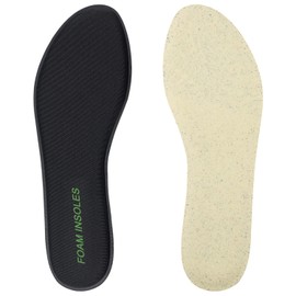 Endoto Memory Foam Insoles for Skechers Shoes, Upgraded Replacement Thick Inserts for Skecher Sneakers, Cushioned Inner Soles for Men & Women Comfort(Color:Upgrade-Black+Beige,Size:US Men13-EU47.5)