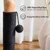 Kicari 29" Tall Solid Wood Cat Scratching Post for Indoor