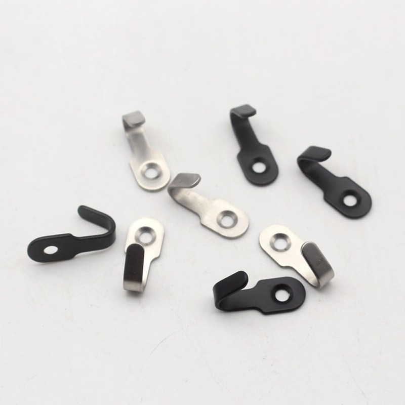 UtySty 10 Pack Screws Mount Wall Hook Cabinet Mounted Mini