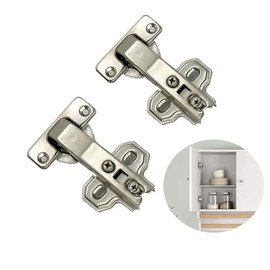 2 pcs 90 Degree Cabinet Door Hinges 180 Degree Soft Close Cabinet Hinges Suitable for Home Hardware