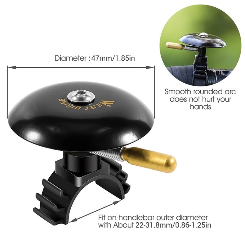 MiOYOOW Bicycle Bell, Retro Bicycle Bell for Road Bikes, Mountain