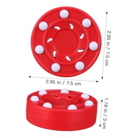 VOSAREA 1 Stück Street Hockey Puck, Rollhockey Puck für Training professioneller Rollerhockey Spiel Straßenhockey für Indoor Outdoor Boden Hockey Bälle Training