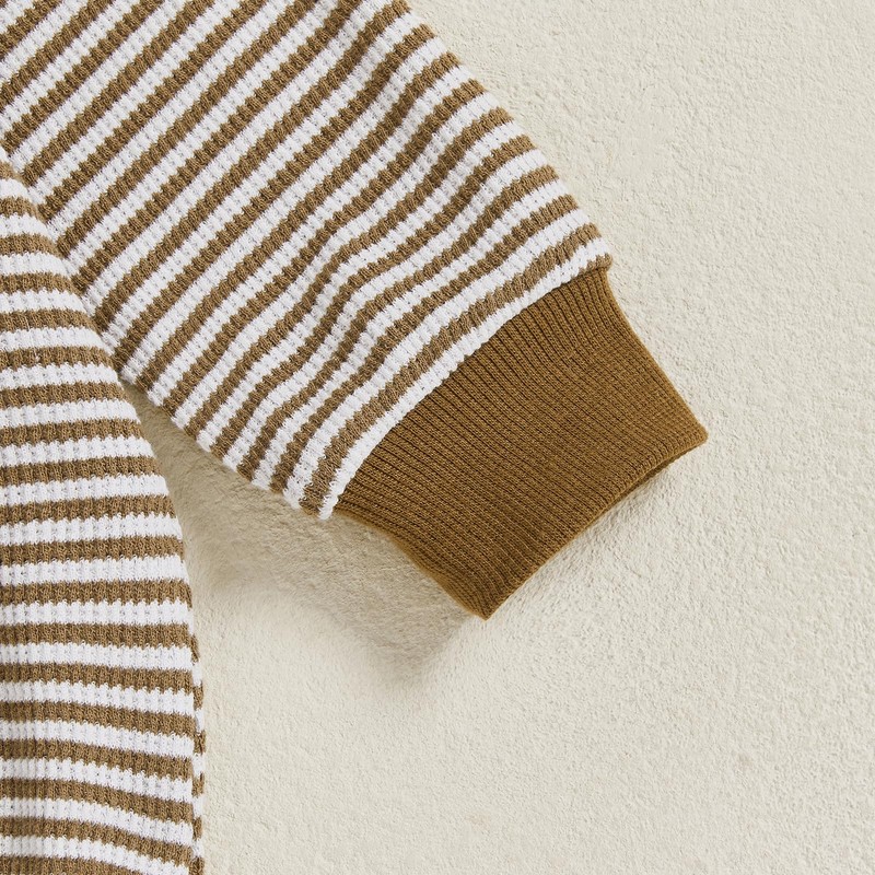 XIXIMAON Infant Baby Boy Autumn Rompers Farm Tractor Embroidery Long