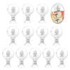 Pack of 12 Transparent Suction Cup Clips, Suction Cups for