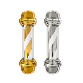 Barber Shop Rotary Lamp Hair Turn Salon Turner (Gold, 65cm)