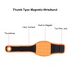 Wrist Magnet Tool Belt Orange 16 Magnets Magnetic Wristband Pick