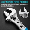 DURATECH 10 Inch Adjustable Wrench, 3-in-1 Spanner with Box End/Hex
