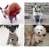 OUPEI 4 Piezas de Zapatos Deportivos de Lona para Perros